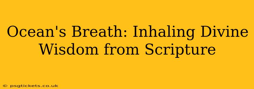 Ocean's Breath: Inhaling Divine Wisdom from Scripture