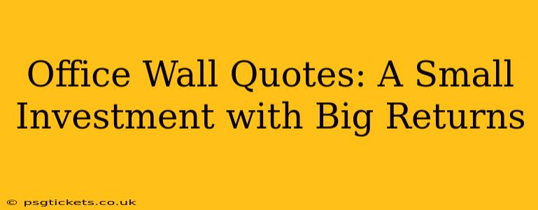 Office Wall Quotes: A Small Investment with Big Returns