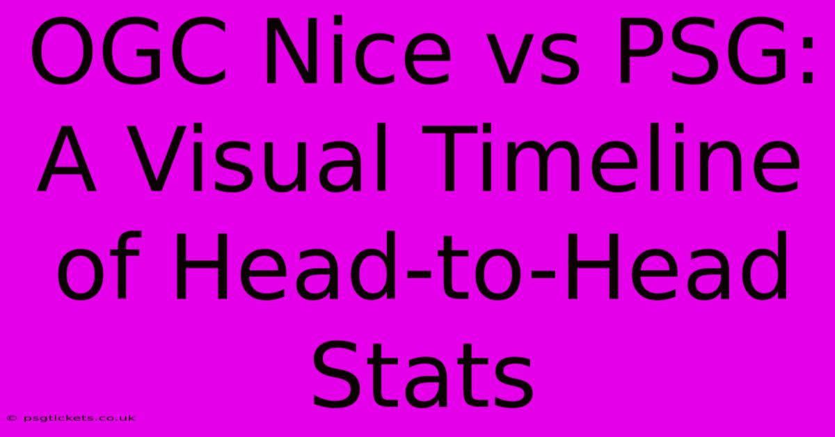 OGC Nice Vs PSG:  A Visual Timeline Of Head-to-Head Stats