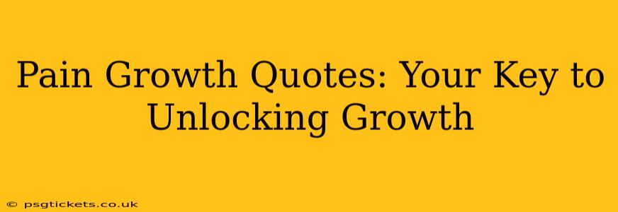Pain Growth Quotes: Your Key to Unlocking Growth