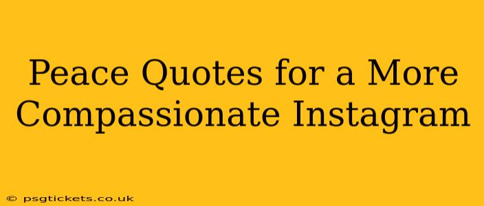Peace Quotes for a More Compassionate Instagram 