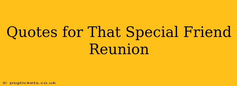 Quotes for That Special Friend Reunion