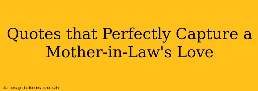 Quotes that Perfectly Capture a Mother-in-Law's Love