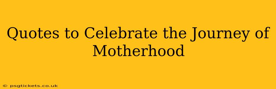 Quotes to Celebrate the Journey of Motherhood