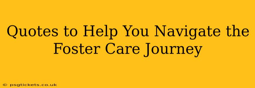 Quotes to Help You Navigate the Foster Care Journey