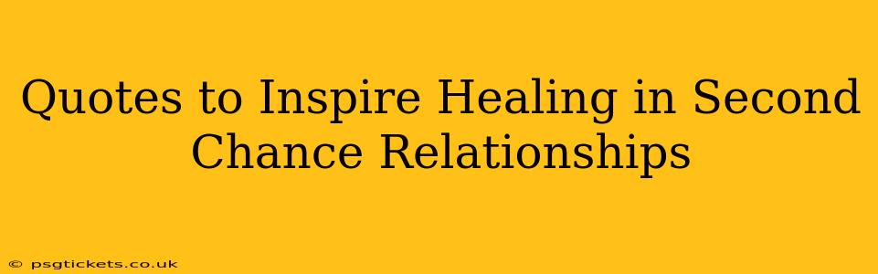Quotes to Inspire Healing in Second Chance Relationships