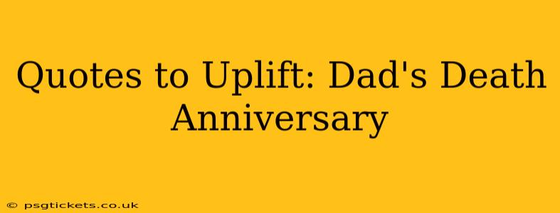 Quotes to Uplift: Dad's Death Anniversary