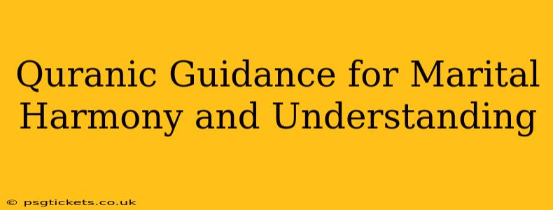 Quranic Guidance for Marital Harmony and Understanding