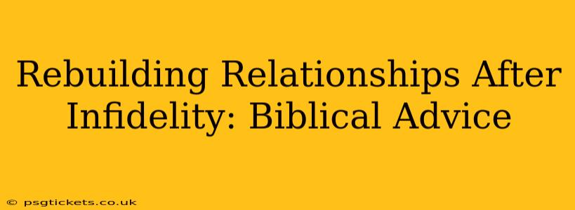 Rebuilding Relationships After Infidelity: Biblical Advice