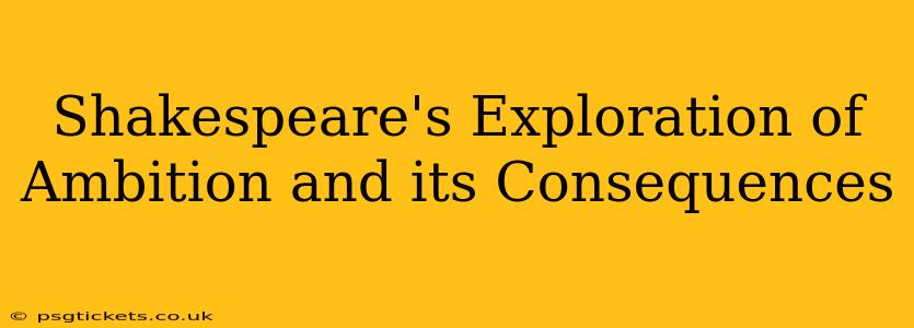 Shakespeare's Exploration of Ambition and its Consequences