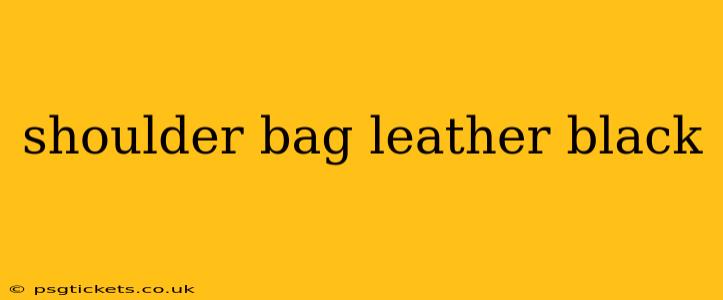 shoulder bag leather black