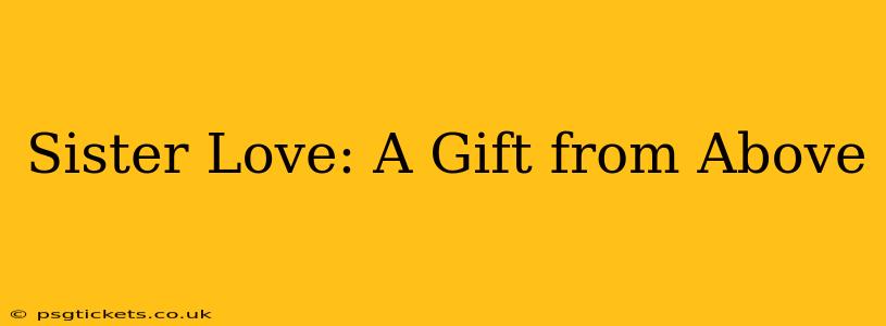 Sister Love: A Gift from Above