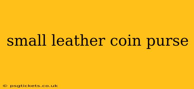 small leather coin purse
