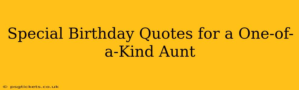 Special Birthday Quotes for a One-of-a-Kind Aunt