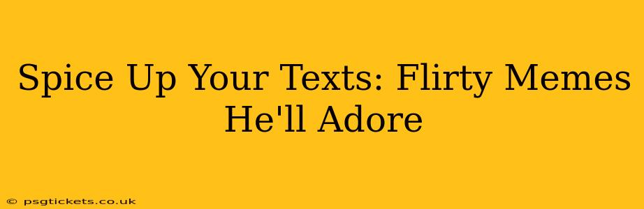 Spice Up Your Texts: Flirty Memes He'll Adore