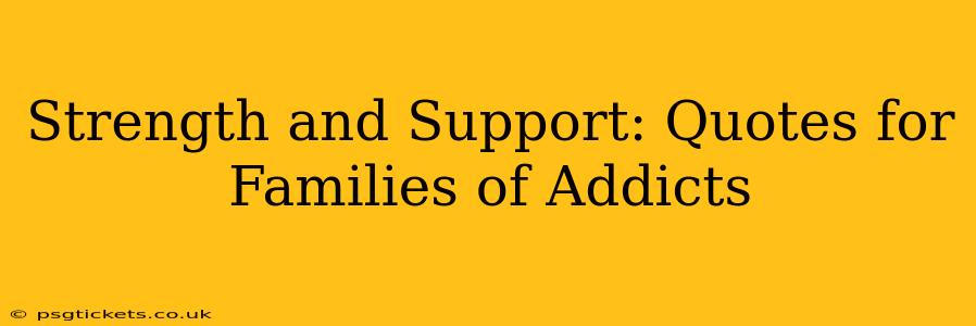 Strength and Support: Quotes for Families of Addicts