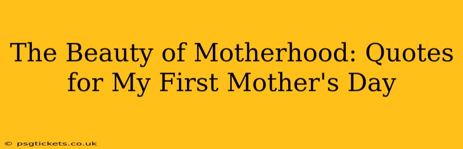 The Beauty of Motherhood: Quotes for My First Mother's Day