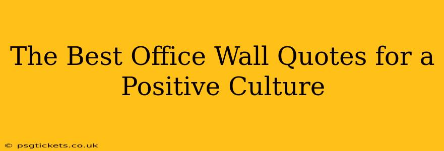 The Best Office Wall Quotes for a Positive Culture