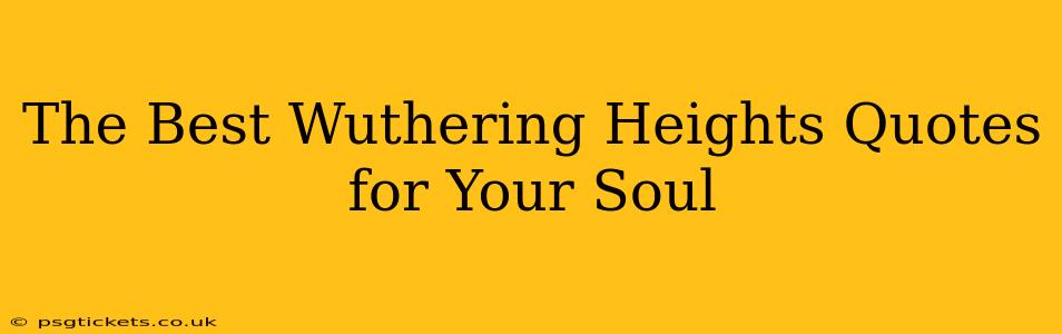 The Best Wuthering Heights Quotes for Your Soul