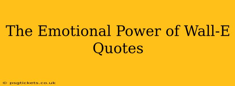 The Emotional Power of Wall-E Quotes