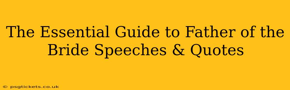 The Essential Guide to Father of the Bride Speeches & Quotes