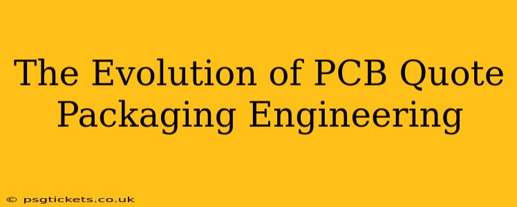 The Evolution of PCB Quote Packaging Engineering