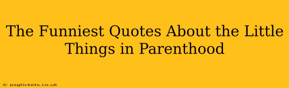 The Funniest Quotes About the Little Things in Parenthood