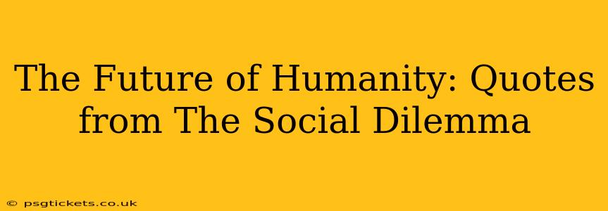 The Future of Humanity: Quotes from The Social Dilemma