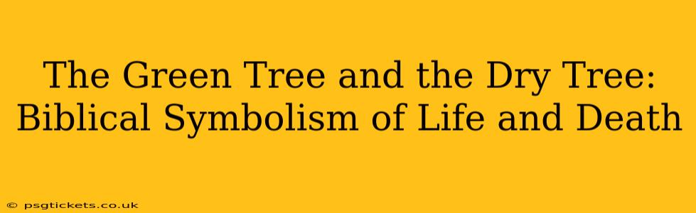 The Green Tree and the Dry Tree: Biblical Symbolism of Life and Death