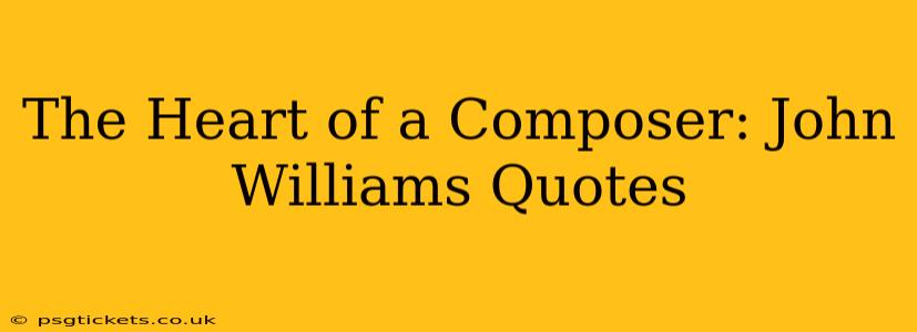 The Heart of a Composer: John Williams Quotes