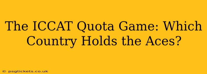 The ICCAT Quota Game: Which Country Holds the Aces?