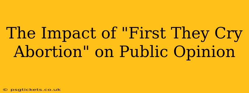 The Impact of "First They Cry Abortion" on Public Opinion