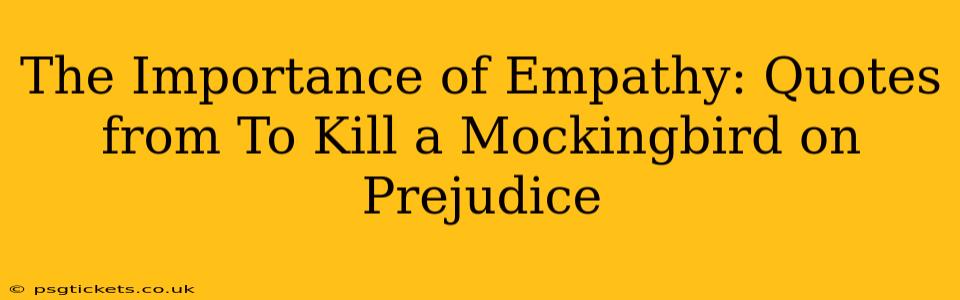 The Importance of Empathy: Quotes from To Kill a Mockingbird on Prejudice