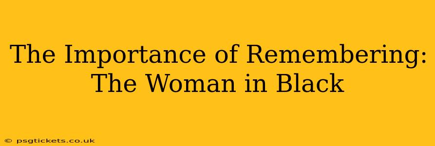 The Importance of Remembering: The Woman in Black