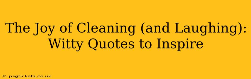 The Joy of Cleaning (and Laughing): Witty Quotes to Inspire