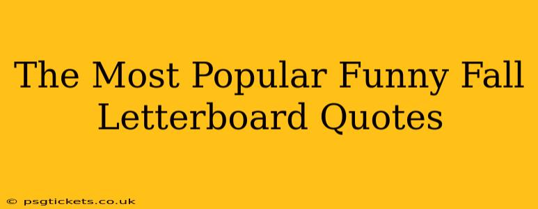 The Most Popular Funny Fall Letterboard Quotes