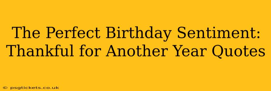The Perfect Birthday Sentiment: Thankful for Another Year Quotes