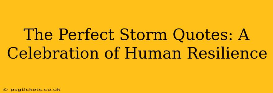 The Perfect Storm Quotes: A Celebration of Human Resilience