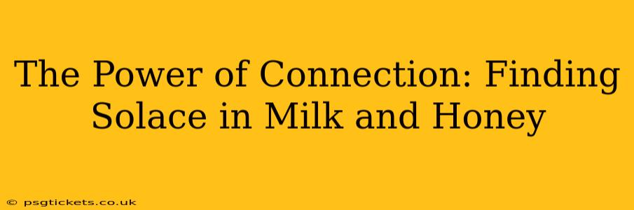 The Power of Connection: Finding Solace in Milk and Honey