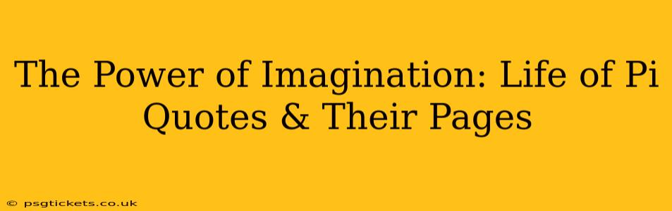 The Power of Imagination: Life of Pi Quotes & Their Pages