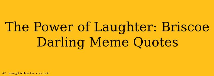 The Power of Laughter: Briscoe Darling Meme Quotes