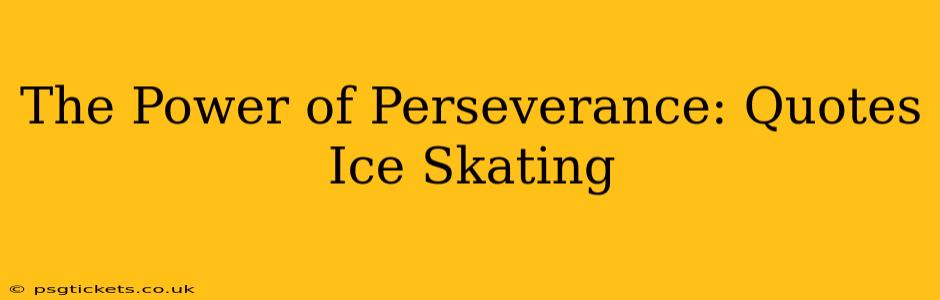 The Power of Perseverance: Quotes Ice Skating