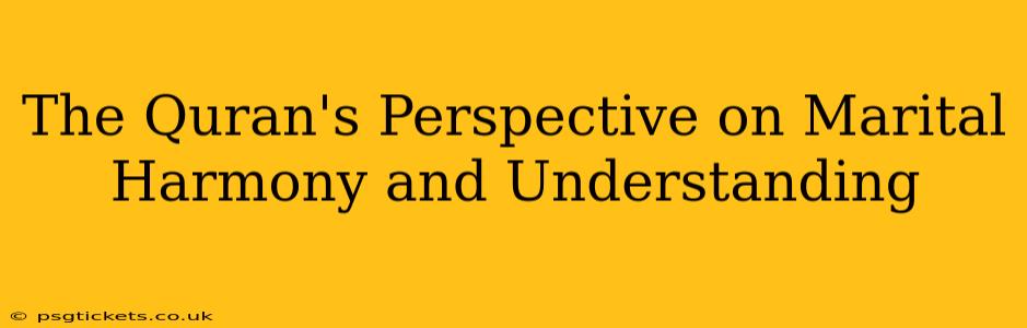 The Quran's Perspective on Marital Harmony and Understanding