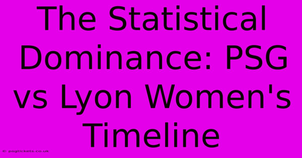 The Statistical Dominance: PSG Vs Lyon Women's Timeline