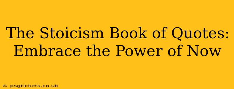 The Stoicism Book of Quotes:  Embrace the Power of Now