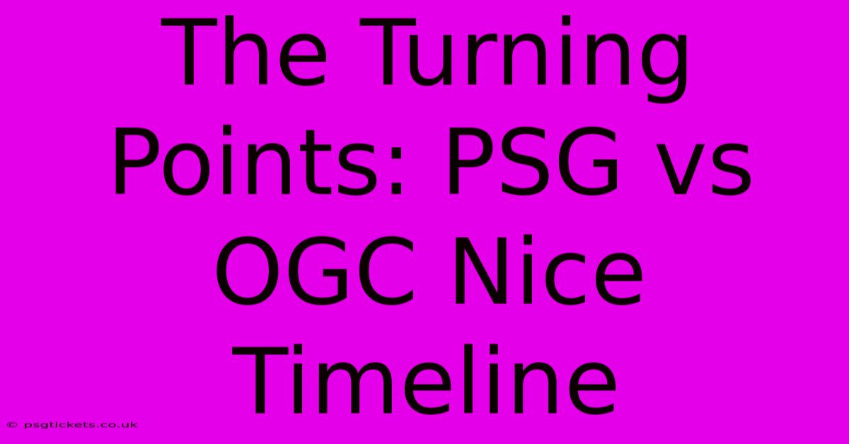 The Turning Points: PSG Vs OGC Nice Timeline