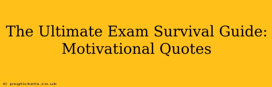The Ultimate Exam Survival Guide: Motivational Quotes