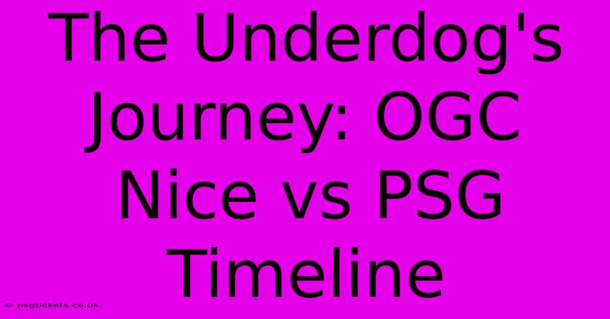 The Underdog's Journey: OGC Nice Vs PSG Timeline