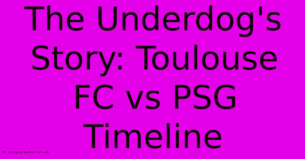 The Underdog's Story: Toulouse FC Vs PSG Timeline