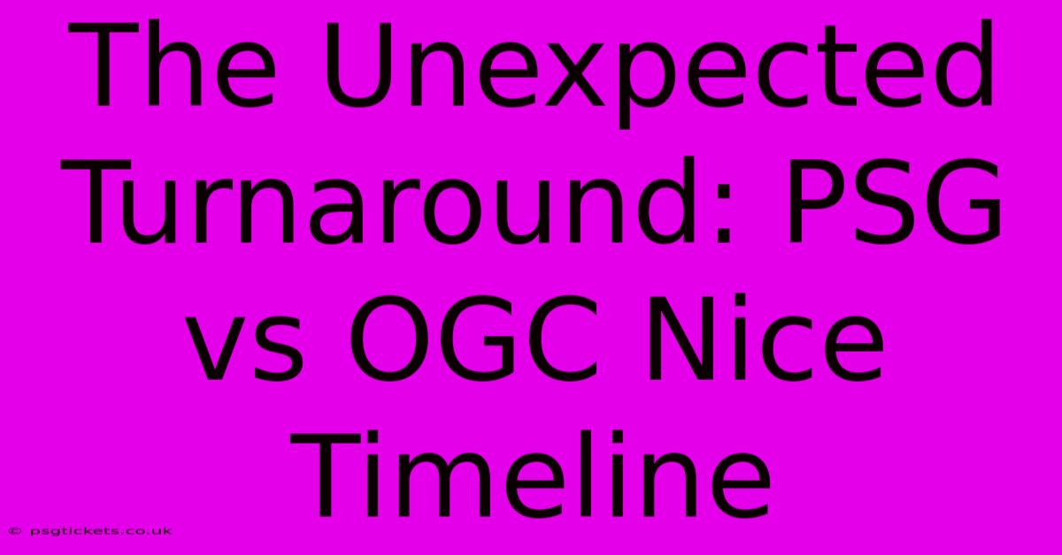 The Unexpected Turnaround: PSG Vs OGC Nice Timeline